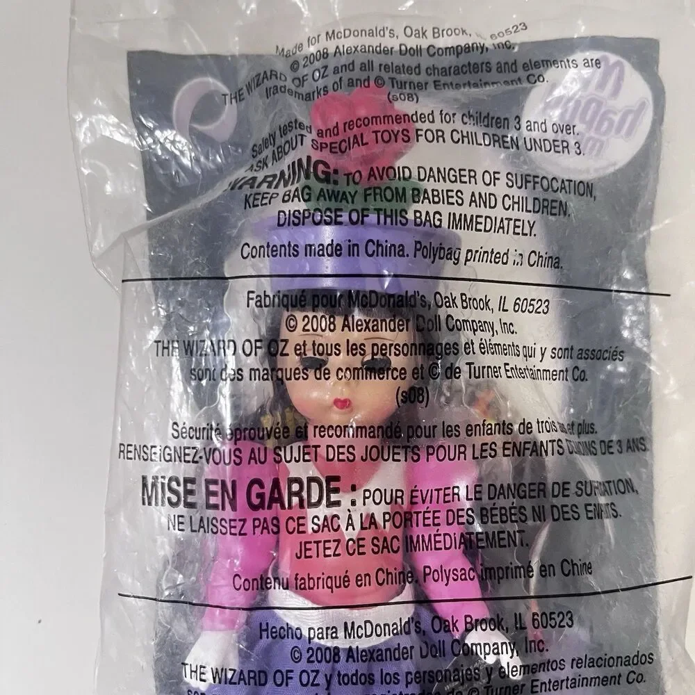 McDonald's Wizard of Oz Flower Munchkin Happy Meal Toy Madame Alexander #9 2008